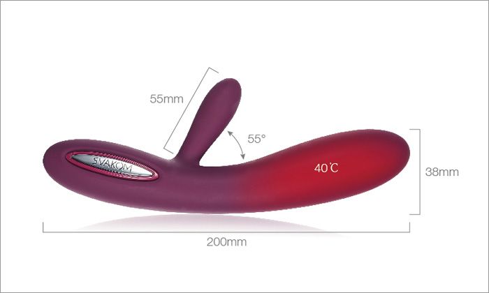 Lester has a SVAKOM intelligent mode which highly imitates t... SVAKOM - Lester Heating Rabbit - Violet photo-10