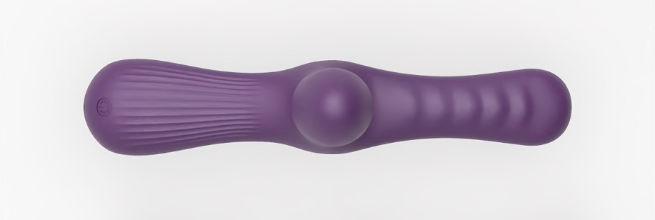 The hands-free sit-on Bouncy Bliss vibrator offers an extens... Bouncy Bliss - Classic Vibro Grinder Pillow - Purple photo-15
