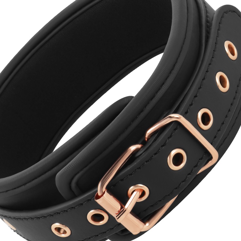 COQUETTE CHIC DESIRE FANTASY vegan leather necklace with nip... Coquette - Chic Desire Collar w Nipples Clamps - Black photo-5