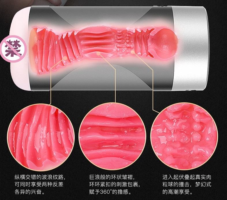 Material composition TPR + ABS Rends - Virtual Girl 2 with Bullet & Moan Sound - Grey photo-7