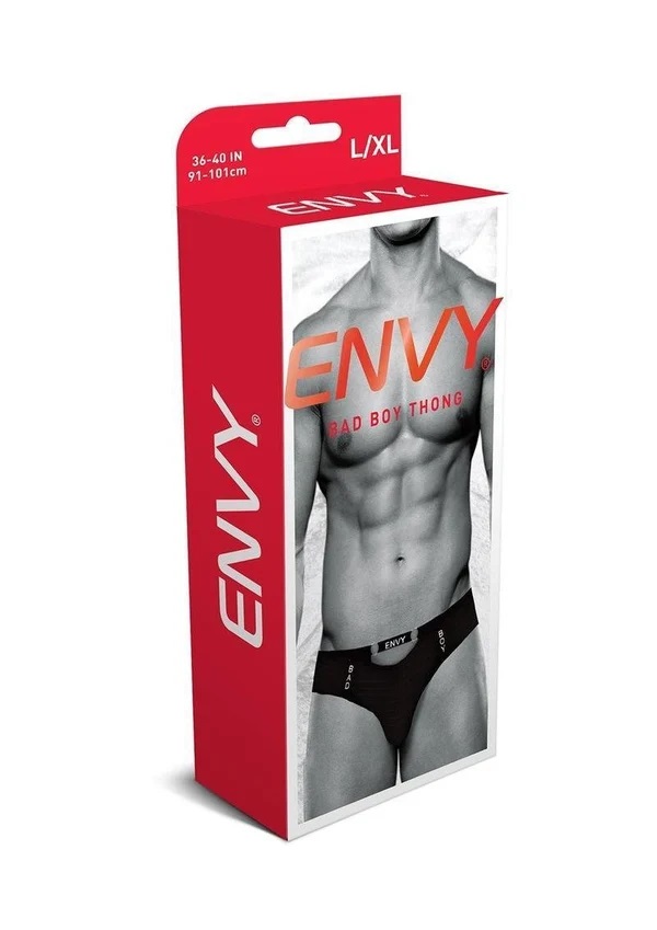 Envy - Bad Boy Thong - Black - L/XL photo