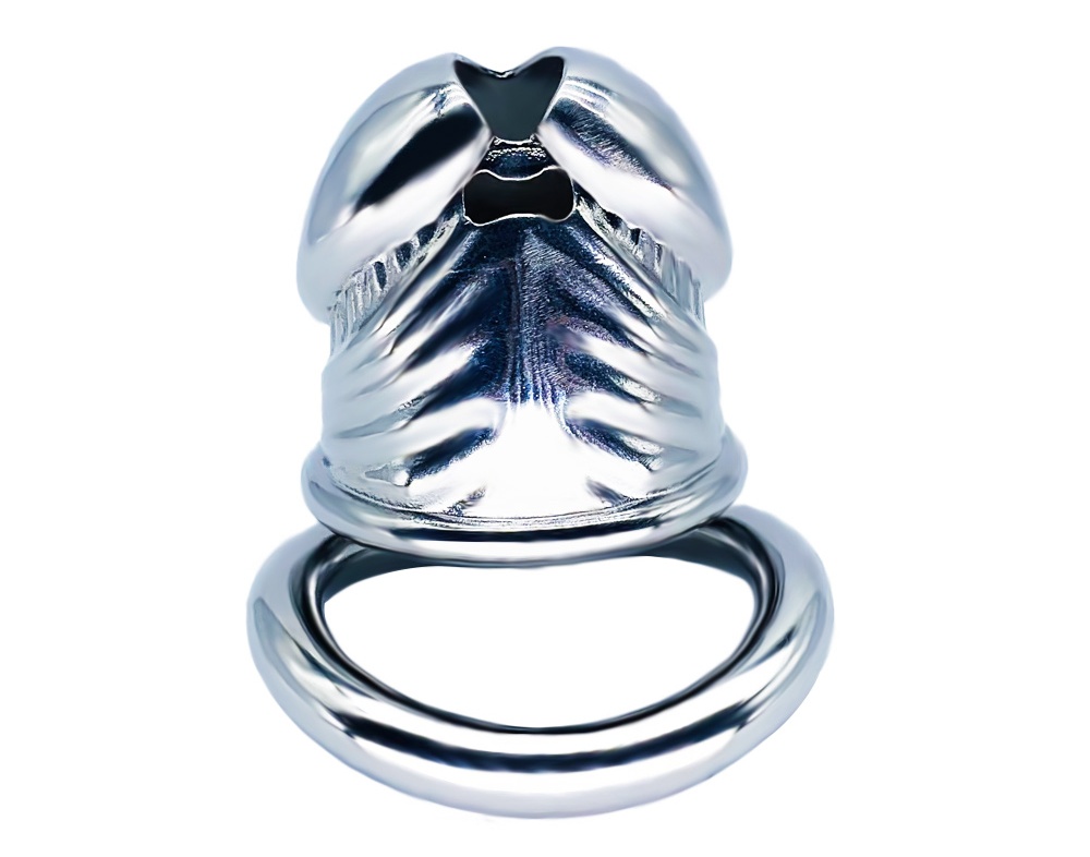 Cage high: 50mm &nb... FAAK - Chastity Cage 106 45mm - Silver photo-2