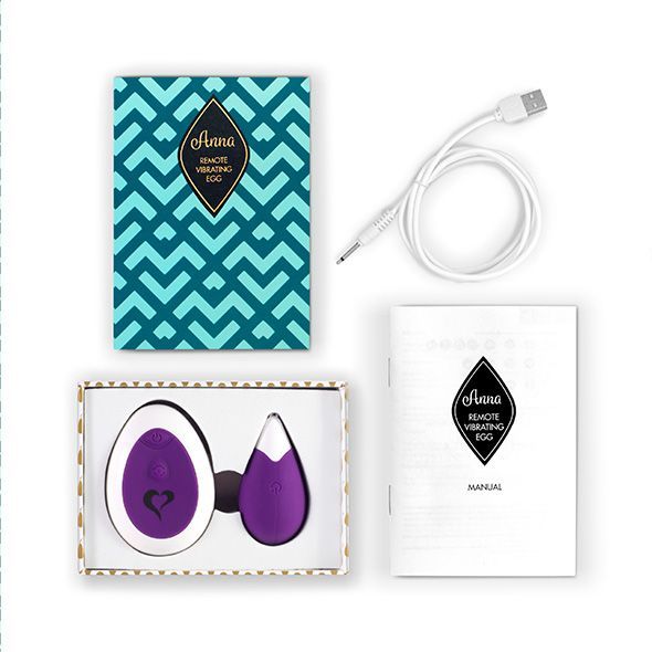 Are you daring enough to hand over your sensual control to y... FeelzToys - Anna Vibrating Egg Remote - Deep Purple photo-6