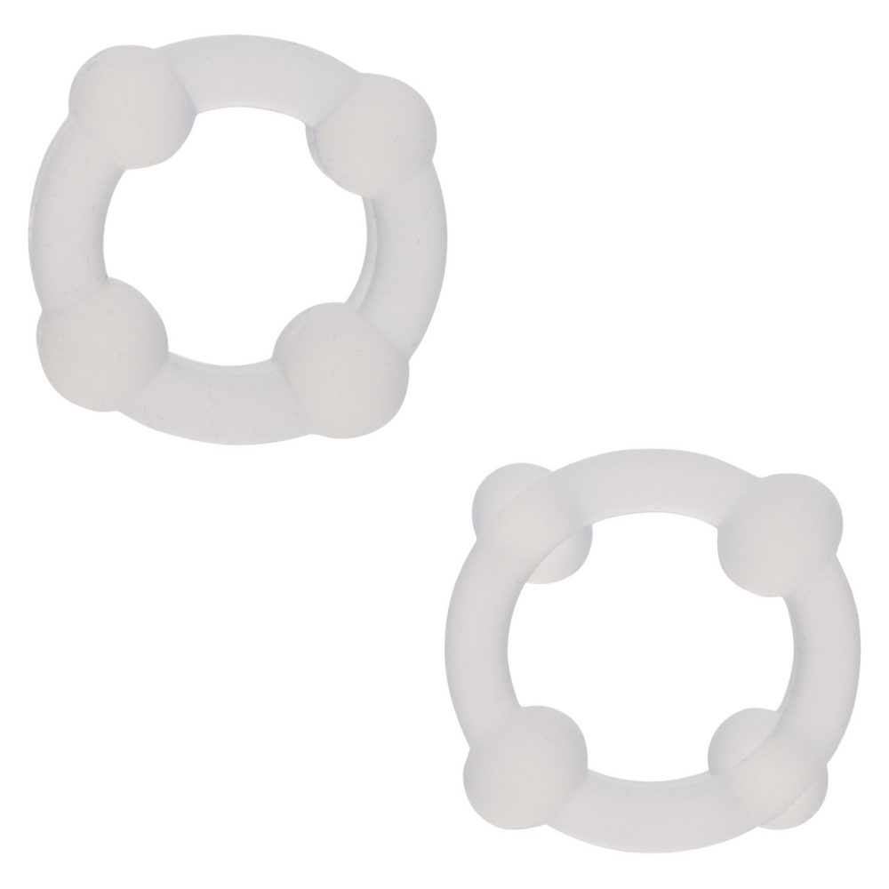 Indulge in the ultimate duo of pleasure with the Alpha Liqui... CEN - Alpha Double Stackers 2pcs Set - Liquid Clear photo-3