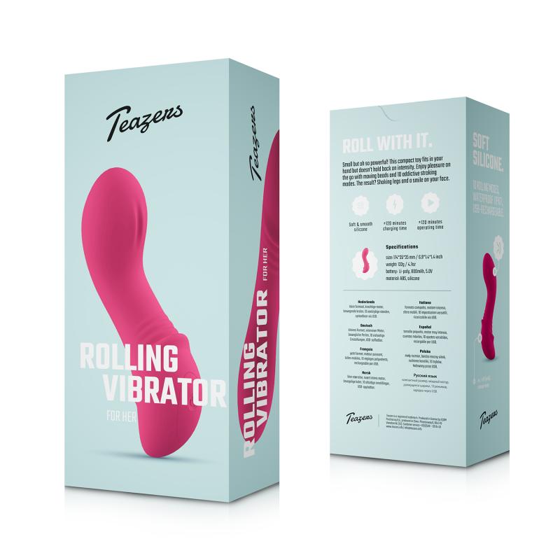 Teazers - Rolling Mini Vibrator – Pink photo-10