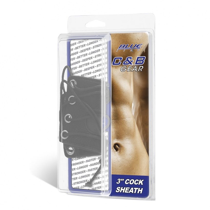 The ultimate way to put your cock in a corset. This cock she... Blueline - 3″ Cock Sheath photo-3