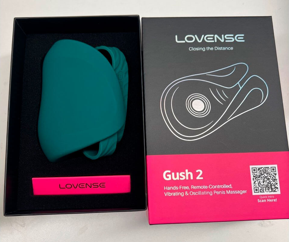 Designed as a hands-free vibrating penis massager, the L... Lovense - Gush 2 Vibrating Oscillating Penis Massager photo-16