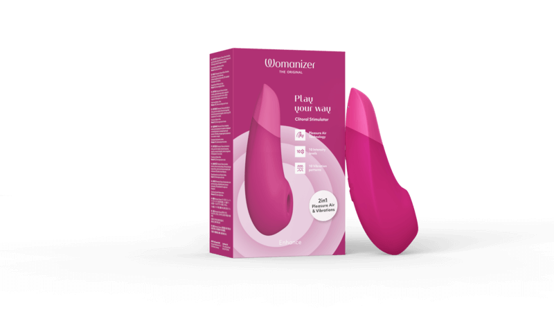Womanizer - Enhance Pleasure Air & Deep Vibration Clit Stimulator - Vibrant Pink photo-12