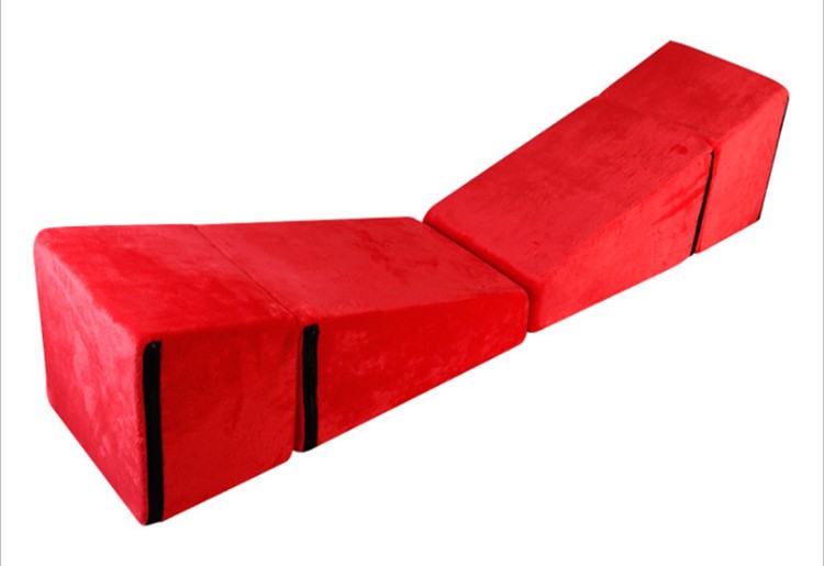 Adjustable various postures adult sex furniture for SM games... MT - Flannel Irregular Love Furniture - Red photo-5