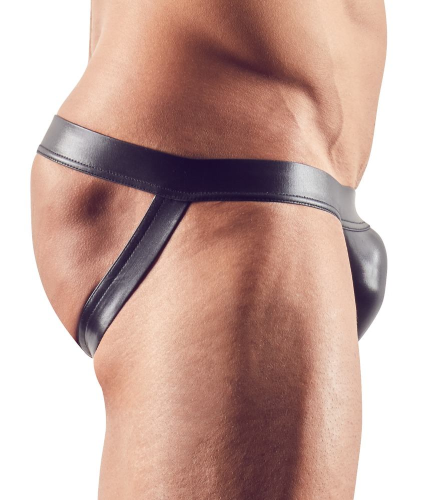 Extremely eye-catching!
Stretchy, shiny black jock. Waistban... Svenjoyment - Jockstrap - Black - S photo-3