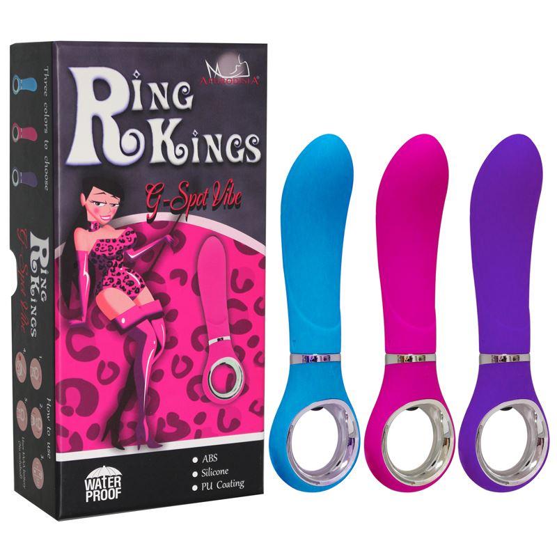 Ring Kings-7 Mode G-Spot Vibe Purple is a silicone waterproo... Aphrodisia - Ring King 7 Mode G-Spot Vibe - Blue photo-9