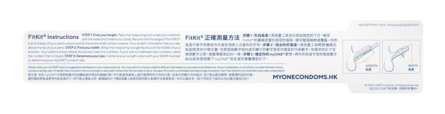 Standard condoms can sometimes feel too tight, too loose, to... myONE - FitKit Condom Size Ruler photo-4