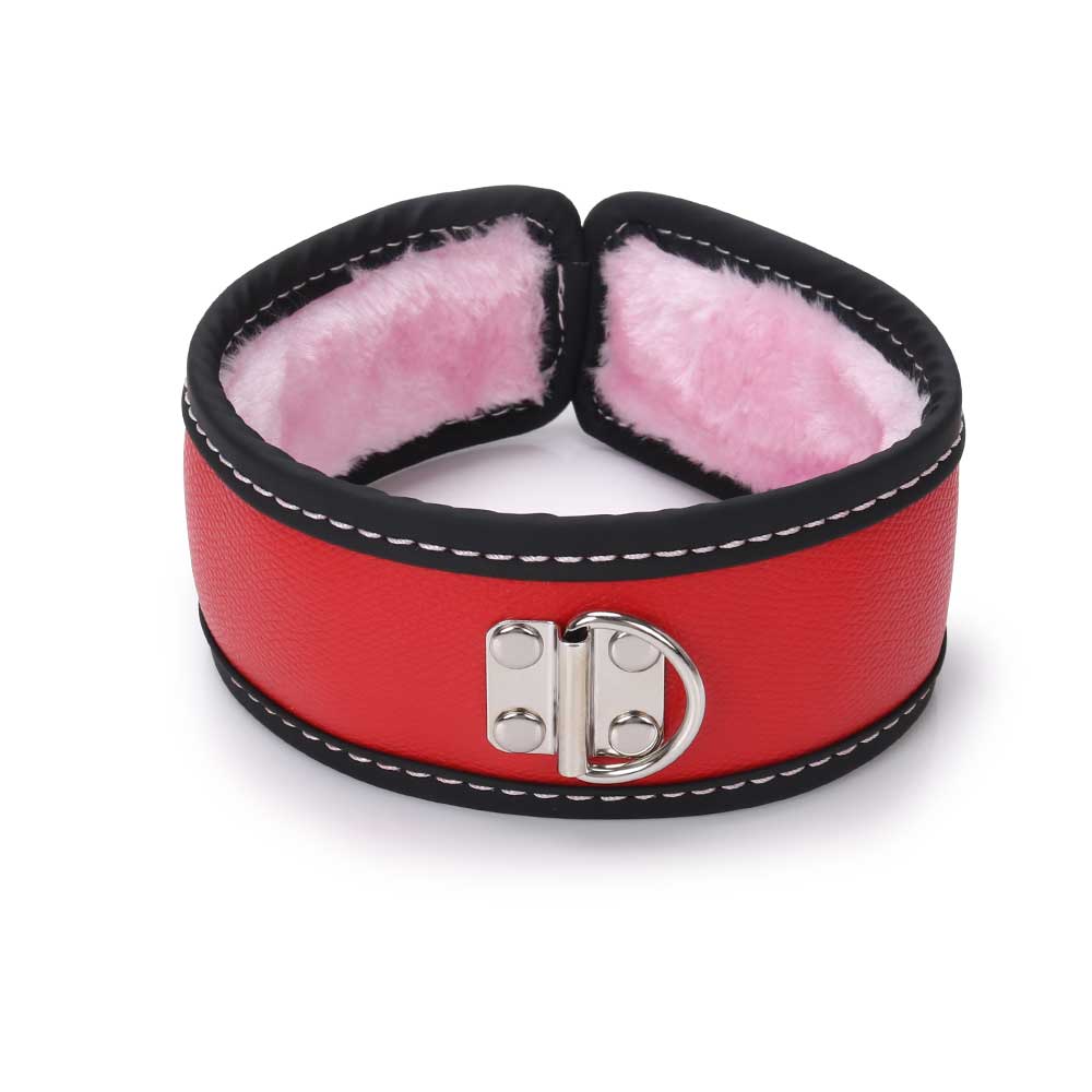 MT - 奴隶调教束缚套装 - 红色含毛绒 MT - 奴隶调教束缚套装 - 红色含毛绒 照片-4