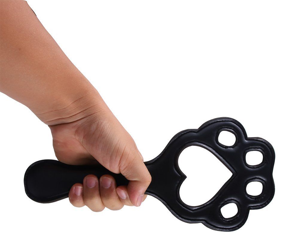 MT - Cat Paddle w Heart Shaped Hole - Black photo-2