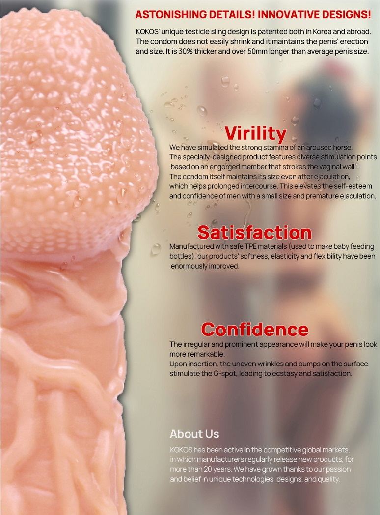 KOKOS' unique testicle sling design is patented both in ... Kokos - Venuos Cock Sleeve M - Flesh photo-2