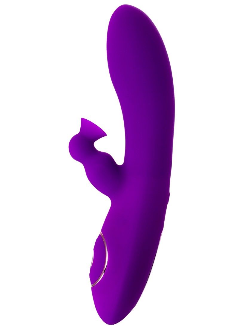 The clitoral stimulator vibrates and can gently "suck&q... JOS - Jum Clitoral Rabbit Vibrator - Purple photo-5