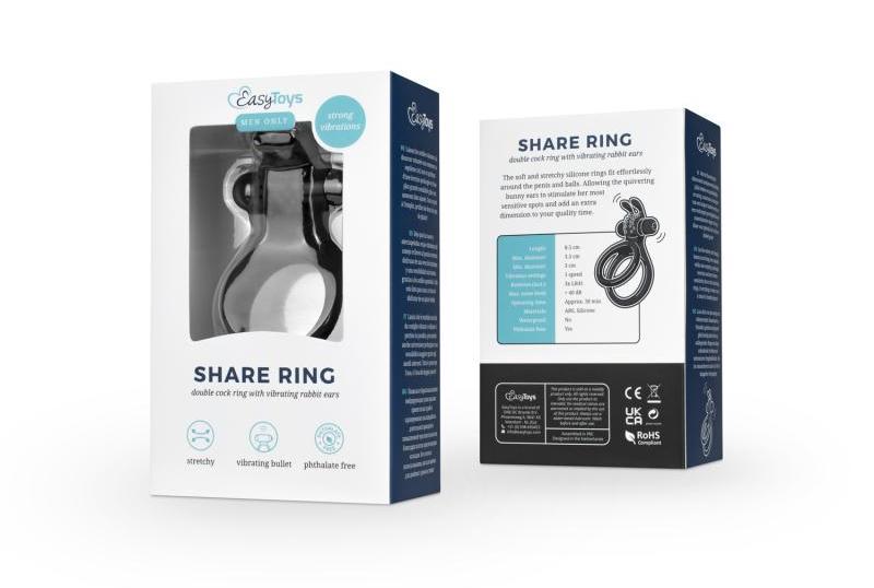 This powerful cock ring is the perfect stimulant for you and... Easytoys - Share Vibro Ring - Black photo-8
