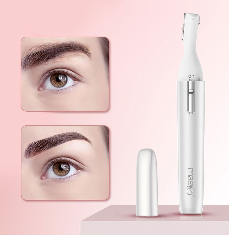 The dual-sided electric trimmer from Mae B. is a discrete be... Mae B - Dual-Sided Electric Trimmer - White photo-2