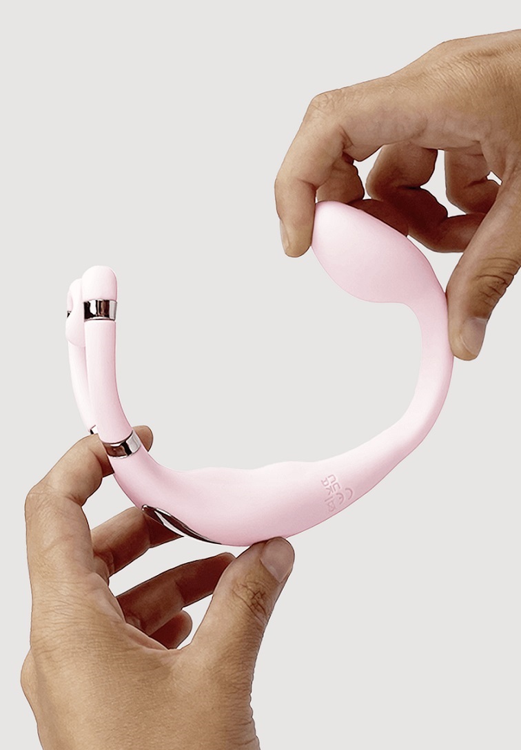 Adrien Lastic - Venus 雙重震動器 - 粉紅色 照片-4