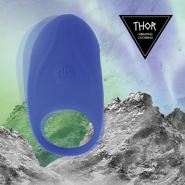 The vibrating cockring Thor of Feelztoys makes your erection... Feelztoys - Thor Vibro Ring - Blue photo-3