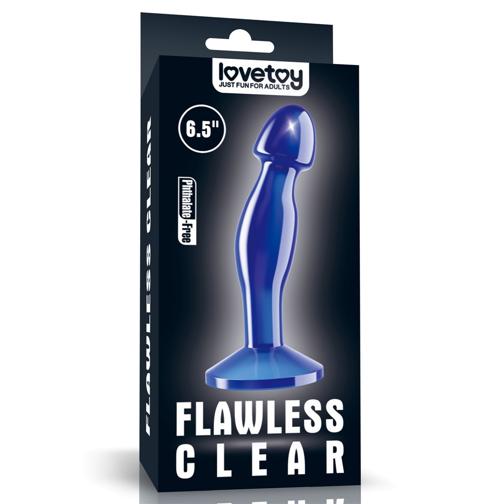 A sight for the most erotic of fantasies, lovetoy flawless c... Lovetoy - Flawless Prostate Plug 6.5'' - Blue photo-8