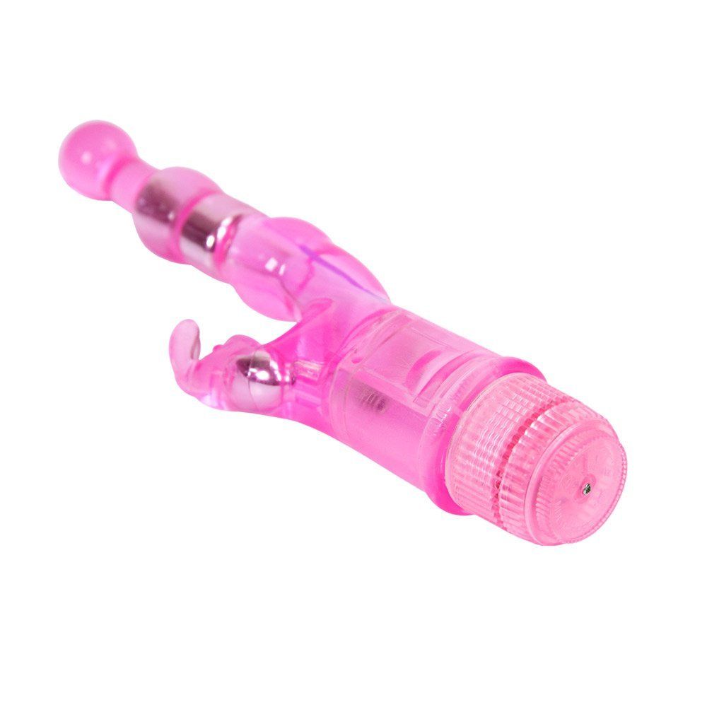Use your waterproof Naughty Rabbit Vibrator in the tub, show... Aphrodisia - Naughty Rabbit Crystal Stimulator Vibe - Pink photo-9