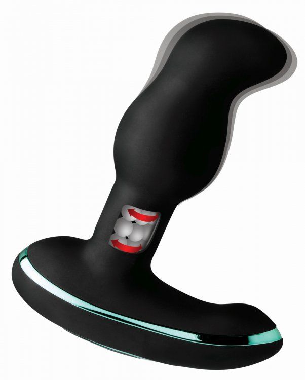 The first Prostate Stimulator in the world with rotating bea... Prostatic Play - Rimsation Prostate Vibe with Rotating Beads & Remote Control - Black photo-2