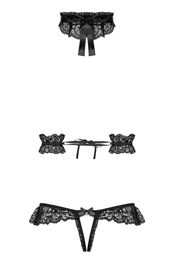 How about… trying something really special? It’s right here!... Obsessive - 830-SEA-1 Set 3 pcs - Black - S/M photo-8