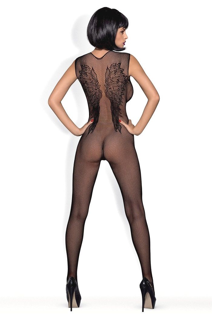 Dangerously in love! Here you are! Spicy details and soft fa... Obsessive - Bodystocking N112 - Black - S/M/L photo-2