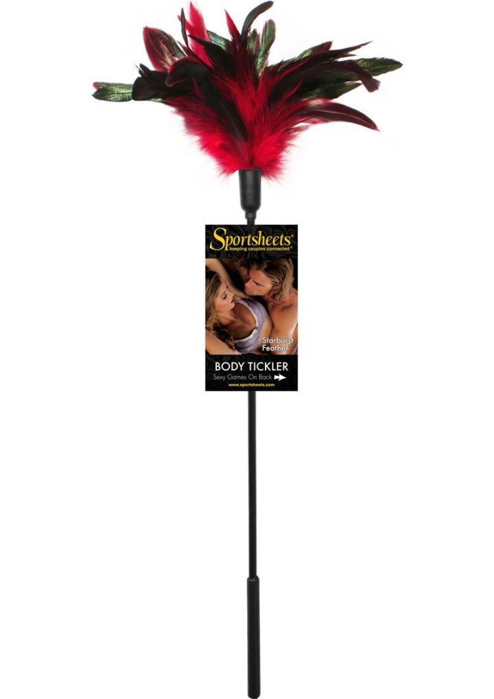A starburst of gorgeous feathers on a 16 inch black wand.
Ti... Sportsheets - Starburst Tickler - Red photo-2