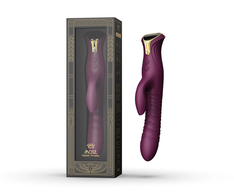 Introducing MOSE, the first dual-stimulating rabbit-style ma... Zalo - Zalo - Mose Heating Rabbit Thruster - Velvet Purple photo-12