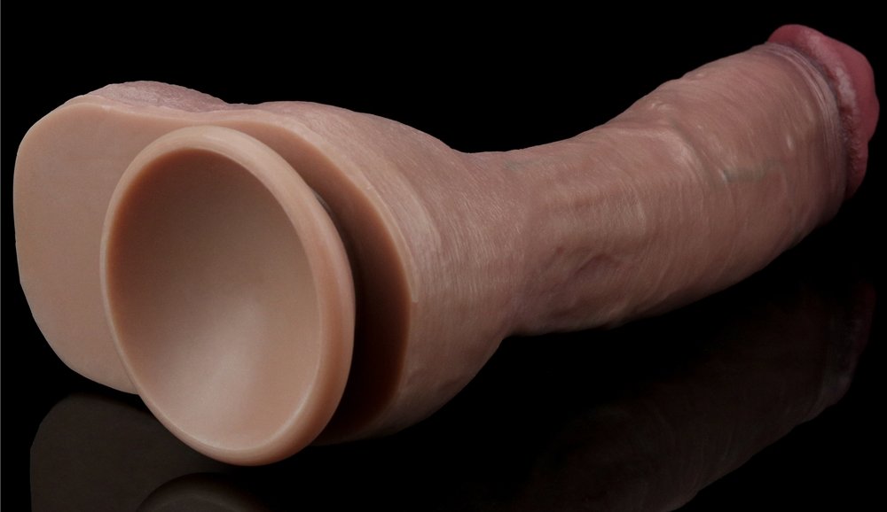 Built to deliver the most lifelike satisfaction, Love Toy Du... Lovetoy - 10.5'' Dual Layered Platinum Silicone Cock photo-19