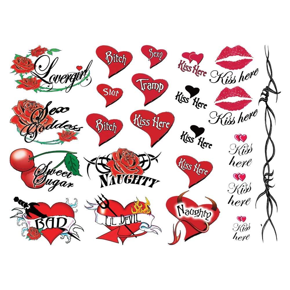 Decorate your body with this set of Get Naughty Party Tattoo... Tattoo Set - Get Naughty Party photo-4