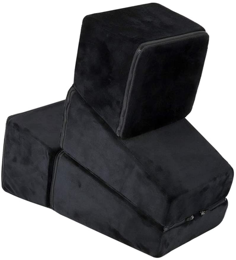 Adjustable various postures adult sex furniture for SM games... MT - Flannel Irregular Love Furniture - Black photo-3