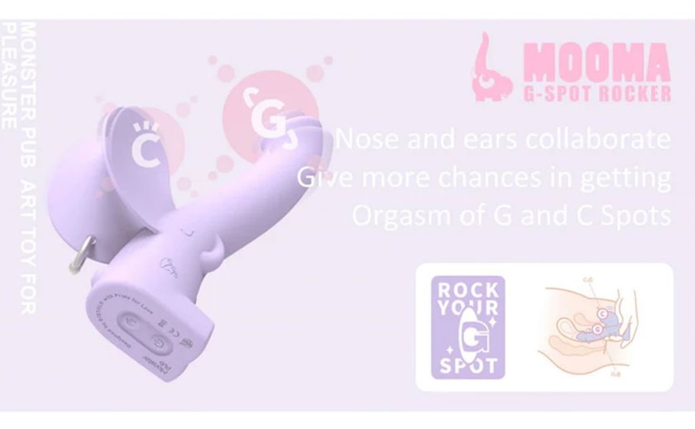 Monster Pub - Mooma Heating G-Spot Vibrator - Purple photo-3