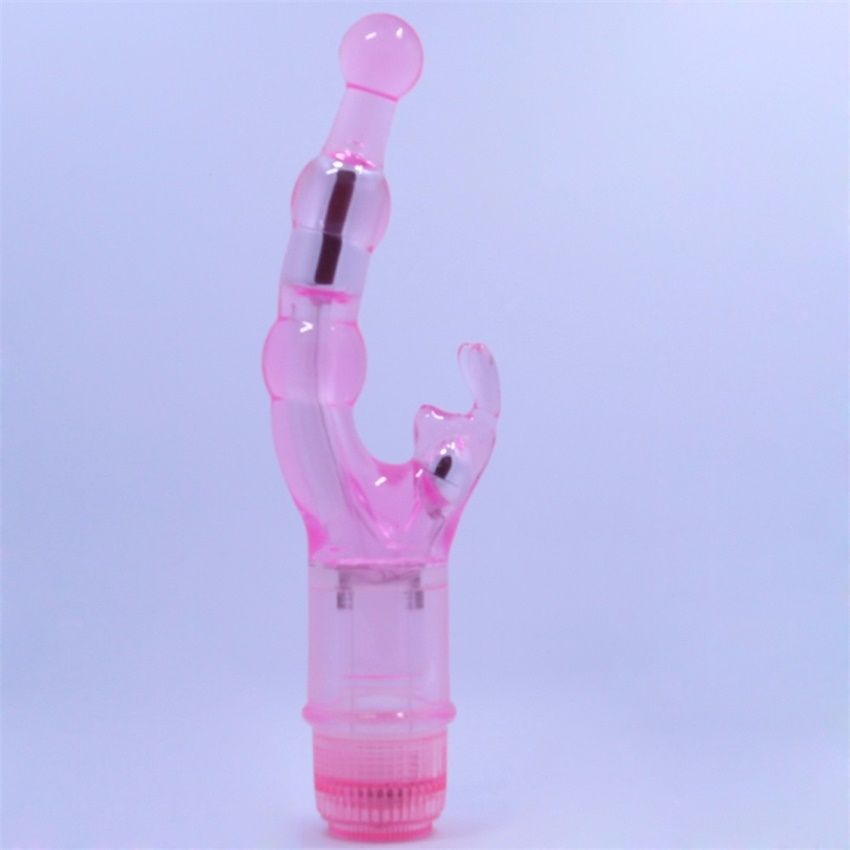 Use your waterproof Naughty Rabbit Vibrator in the tub, show... Aphrodisia - Naughty Rabbit Crystal Stimulator Vibe - Purple photo-3