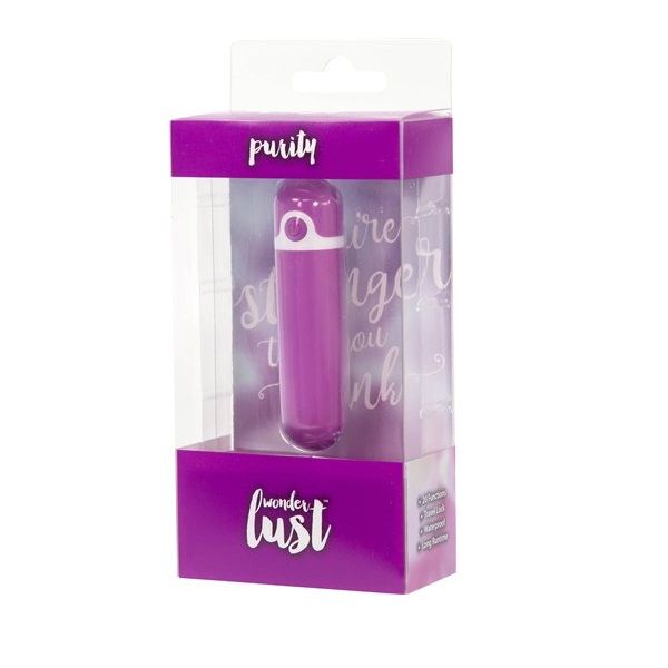 The Wonderlust Purity Sex Toy bullet is pure power! This rec... Wonderlust - Purity Rechargeable Bullet - Purple photo-9