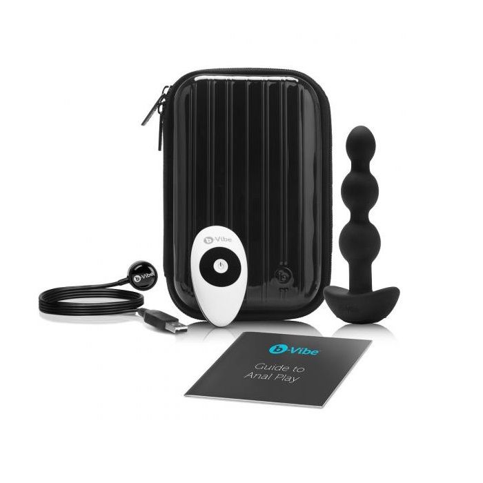 B-Vibe - Triplet Anal Beads - Black photo-22