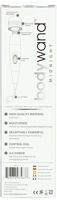 Soft-touch. Assortment of attachments available for increase... Bodywand - Bodywand Midnight Plug-In photo-17