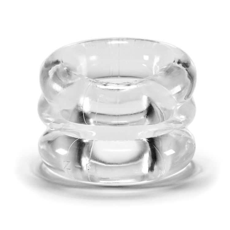 Z-BALLS is a uniquely shaped super-soft ballstretcher/cockri... Oxballs - Z-Balls Ballstretcher - Clear photo-2