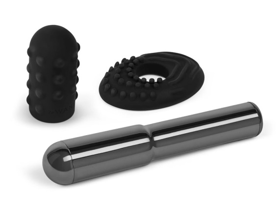 Rechargeable Vibrator With Silicone Textured Ring
Take your... Le Wand - Grand Bullet - Black photo-3