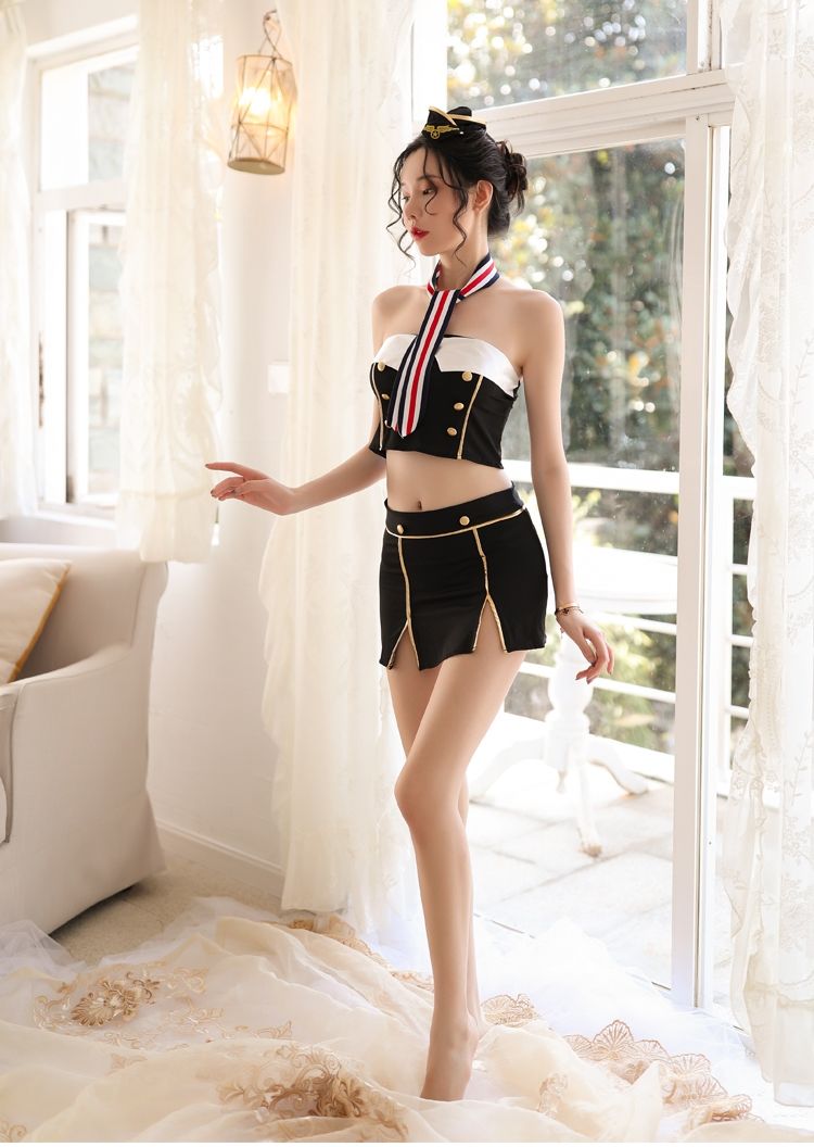 Gorgeous stewardess costume for role play
Set include top, ... SB - Stewardess Costume - Black photo-3
