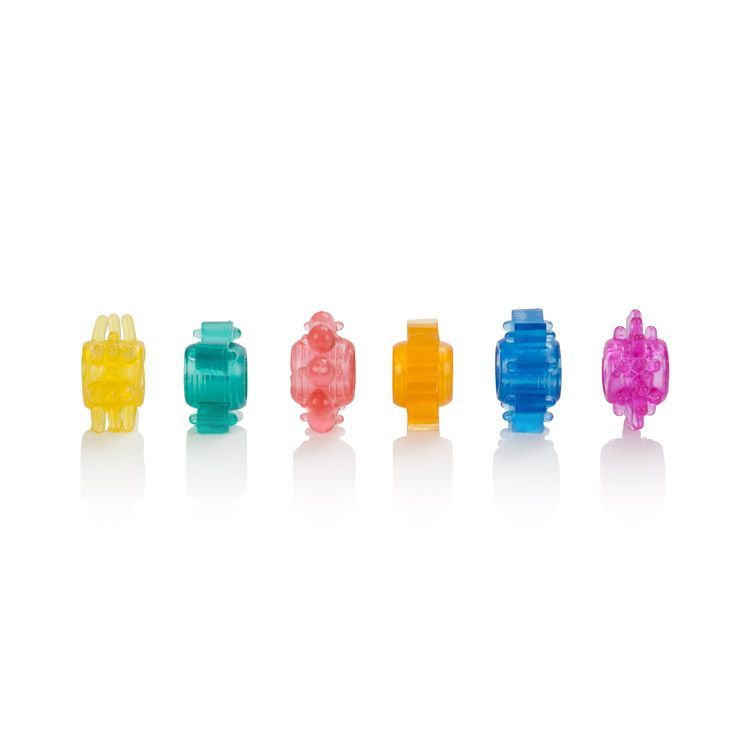 Brighten and liven up your intimate pleasure with the exotic... CEN - Senso 6 Pack Cock Ring photo-2