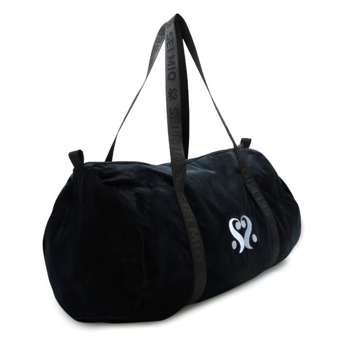 Sei Mio - Velvet Duffle Bag - Black photo-4