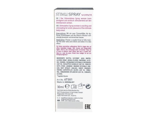 Stimulation Spray for women for use in the intimate area. In... Shiatsu - Women Stimulation Spray - 30ml photo-3