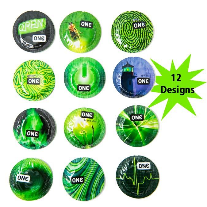 Experience the Glow! Glowing Pleasures condoms are technolog... One Condoms - Glowing Pleasures 3's Pack photo-3