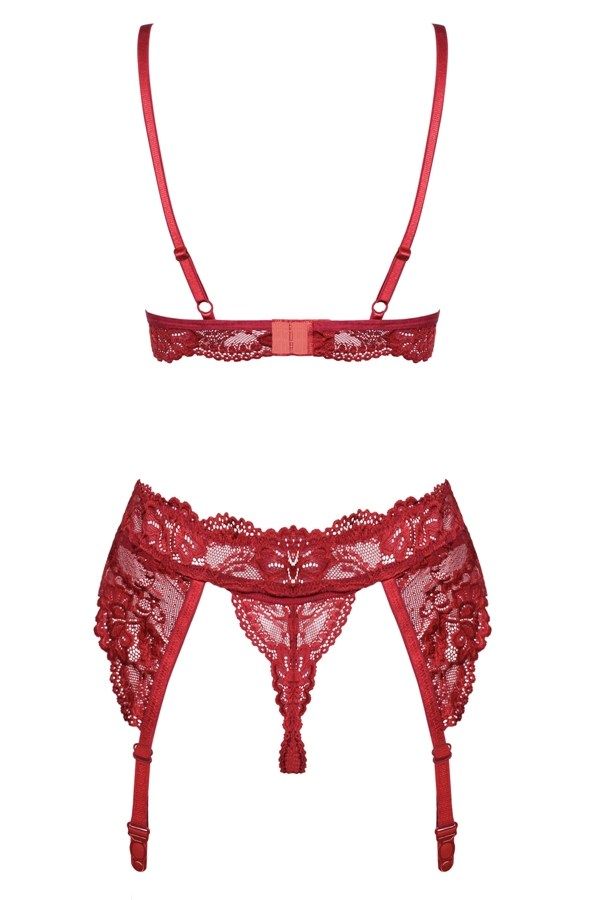 Obsessive - 810-SEG Set 3-pcs - Ruby - S/M photo