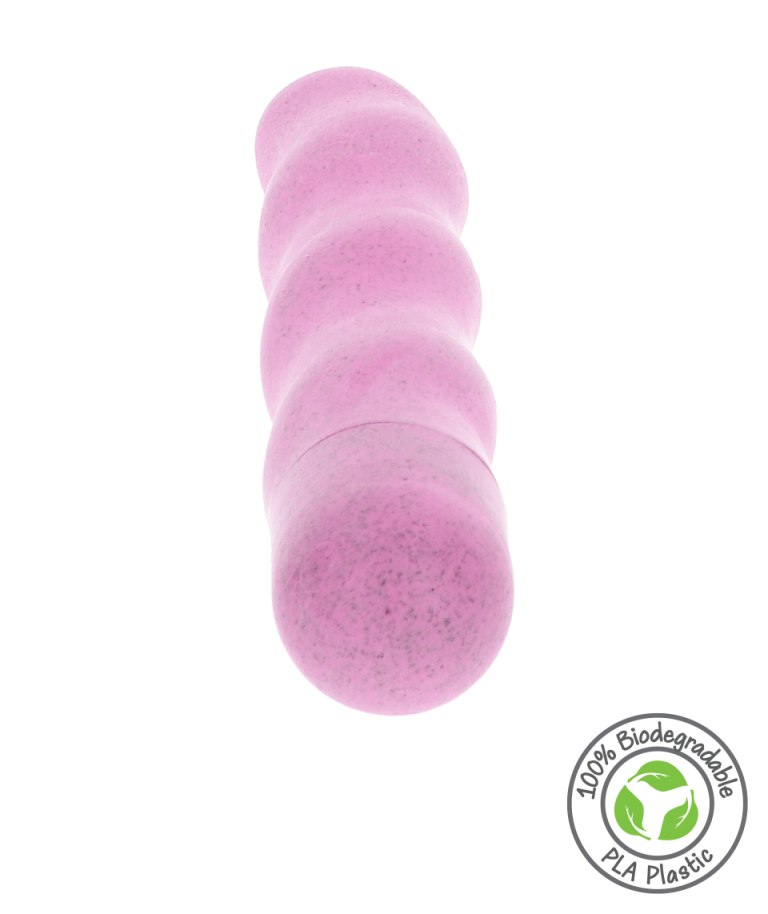 This Organic Wave Vibrator by FUCK GREEN is 100% biodegr... Fuck Green - Organic Wave Vibrator - Pink photo-4