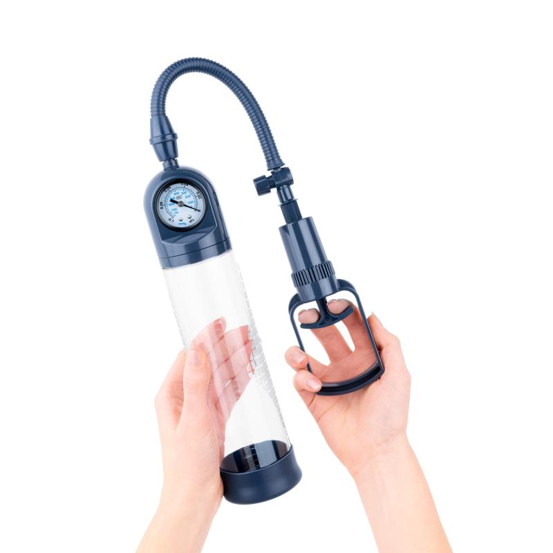 Boners - Penis Pump No.3 w Gauge - Blue photo-2