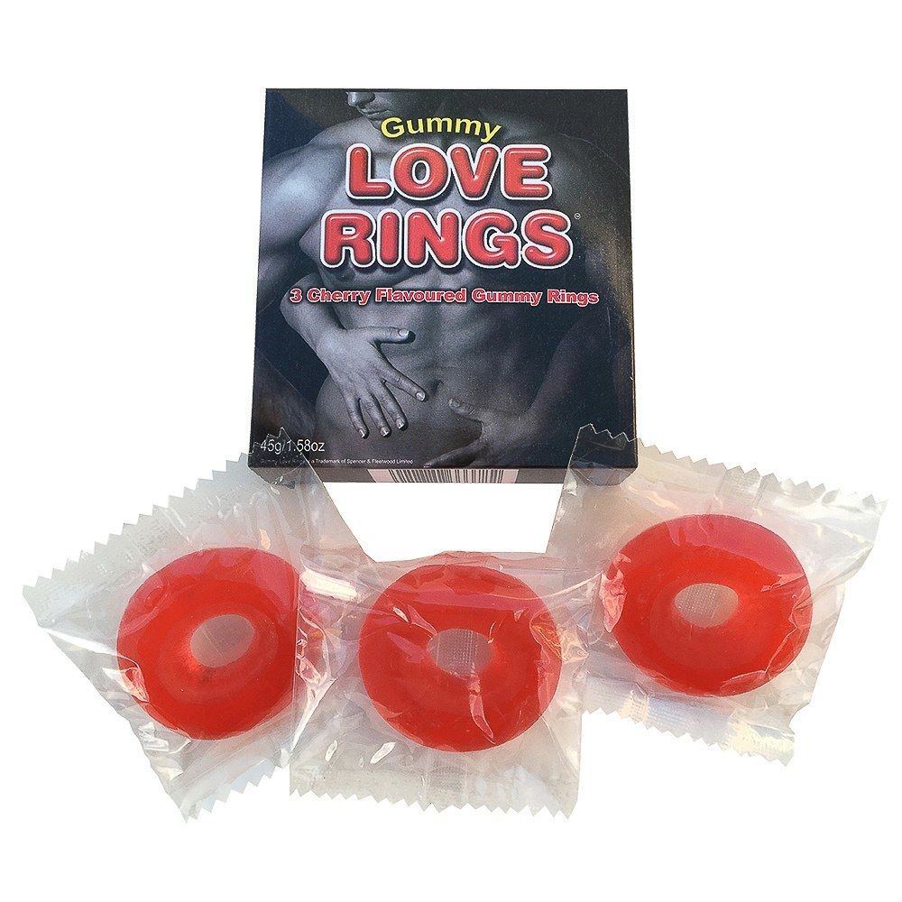 Pack contains 3 Cherry flavoured Gummy Love Rings.
Box size... Spencer&Fleetwood - Gummy Love Rings photo